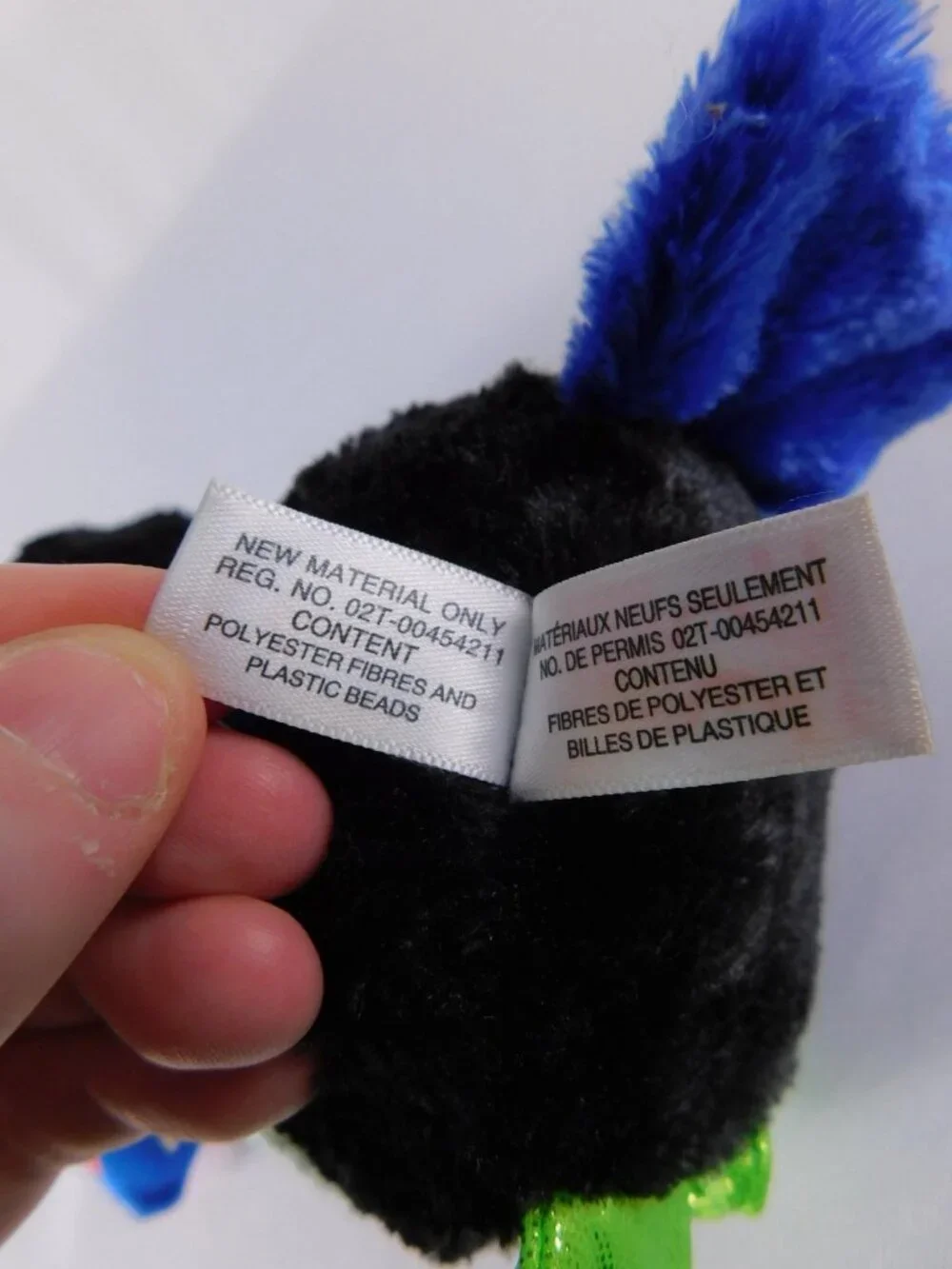 Ty Beanie Boos Beaks Multicolor Toucan Beanbag Plush Small Bird Toy Washable
